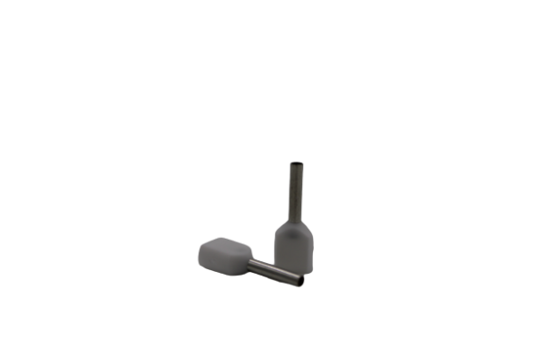 TWIN-Aderendhülse isoliert 2x0,50mm²
