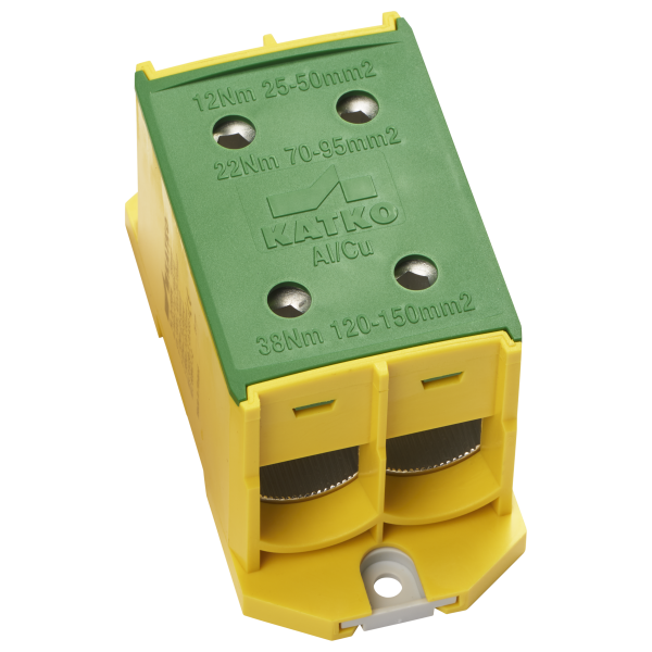 Universalklemme KL 2x150PE gelb/grün | 378427