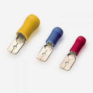 Flachstecker isoliert