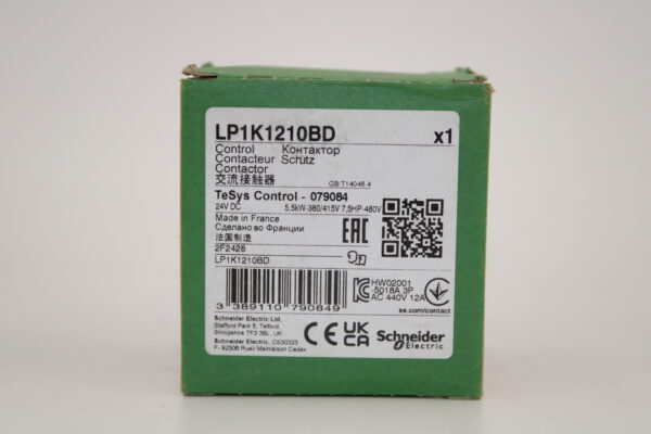 LP1K1210BD | Schütz 5,5kW 12A 1S | 24VDC