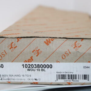 WDU 10 BL | Reihenklemme 10mm² blau | 1020380000