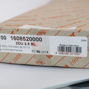 ZDU 2,5 BL  | Reihenklemme 2,5mm² blau | 1608520000