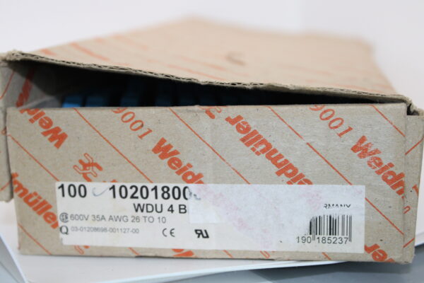 WDU 4 BL | Reihenklemme 4mm² blau | 1020180000